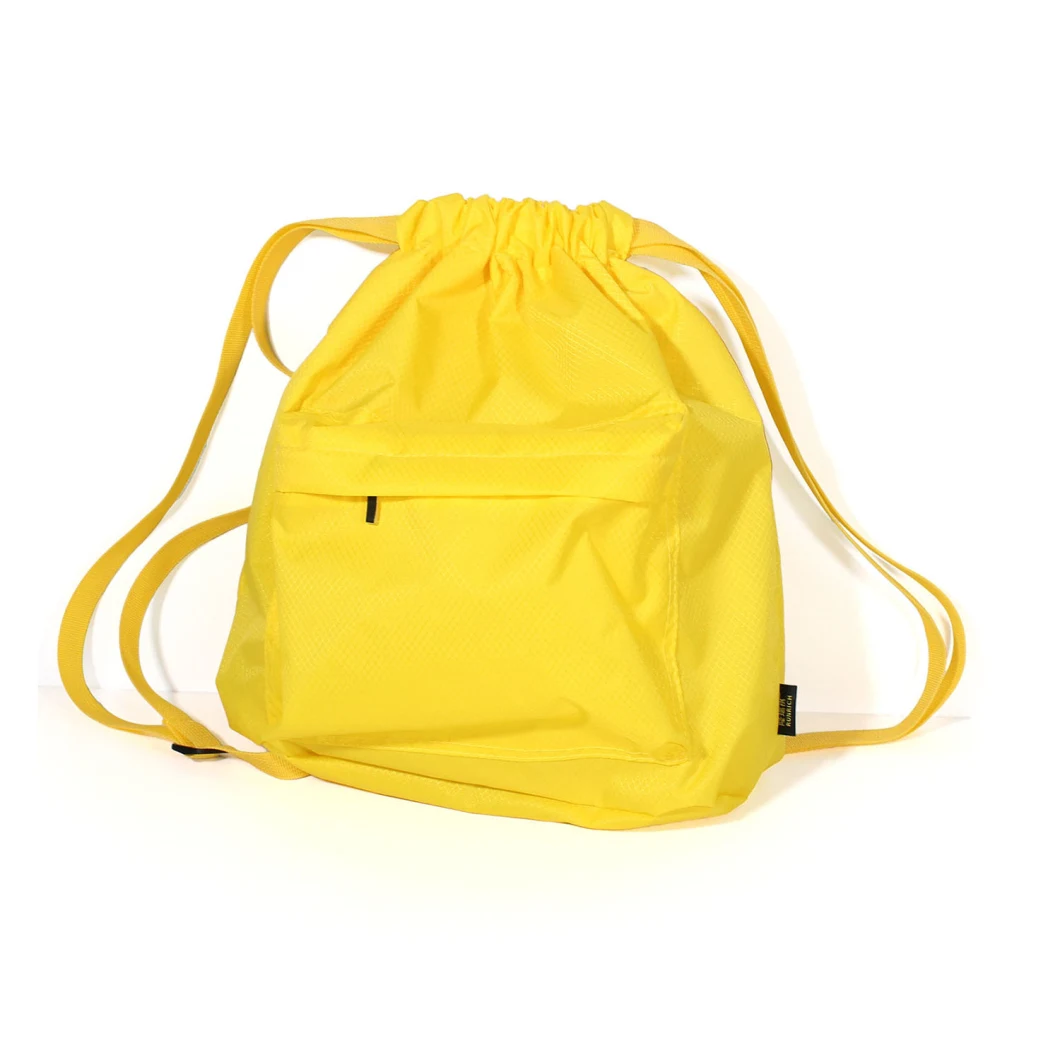 Easy Using Drawstring Backpack Adjustable Carrying Strap Children Kids Draw String Bag