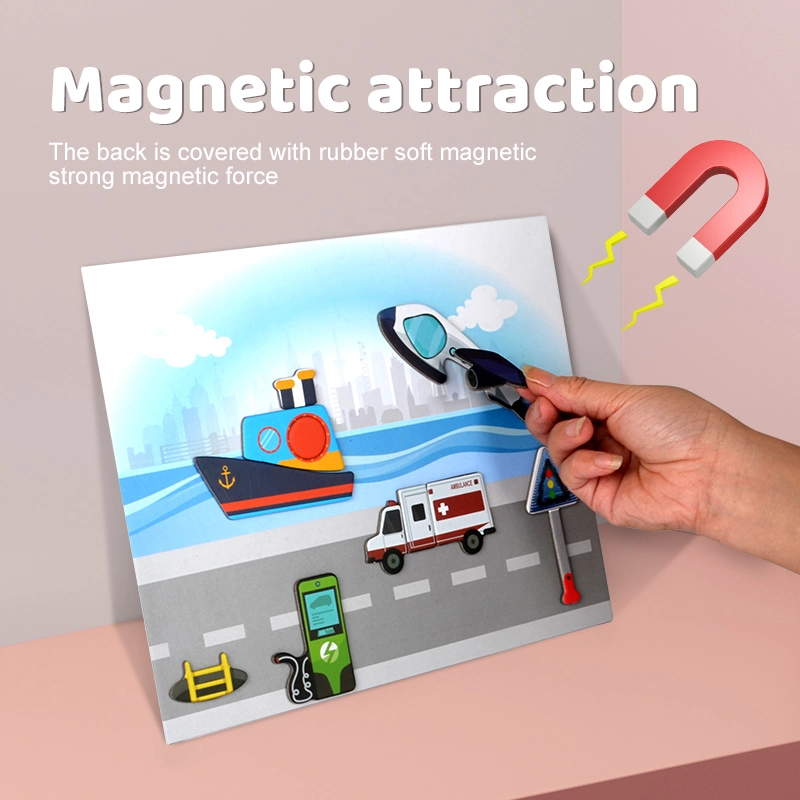 Christmas Gift Promotion Fun Creativity Magnetic Puzzle Educational Toys for Children