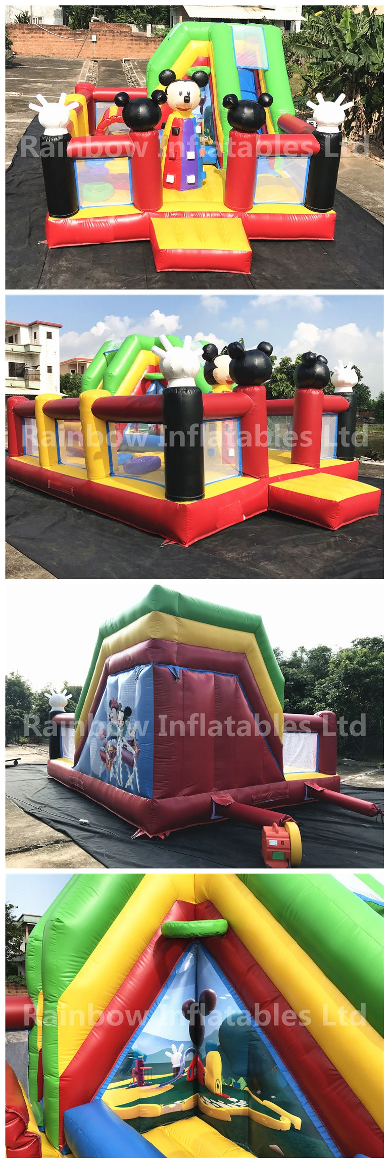 Best Quanlity Inflatable Mickey House Playground Toddler Jumping Funny Park