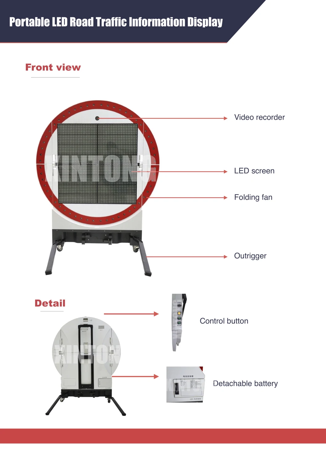 2020 New Design Portable Folding LED Display Screen