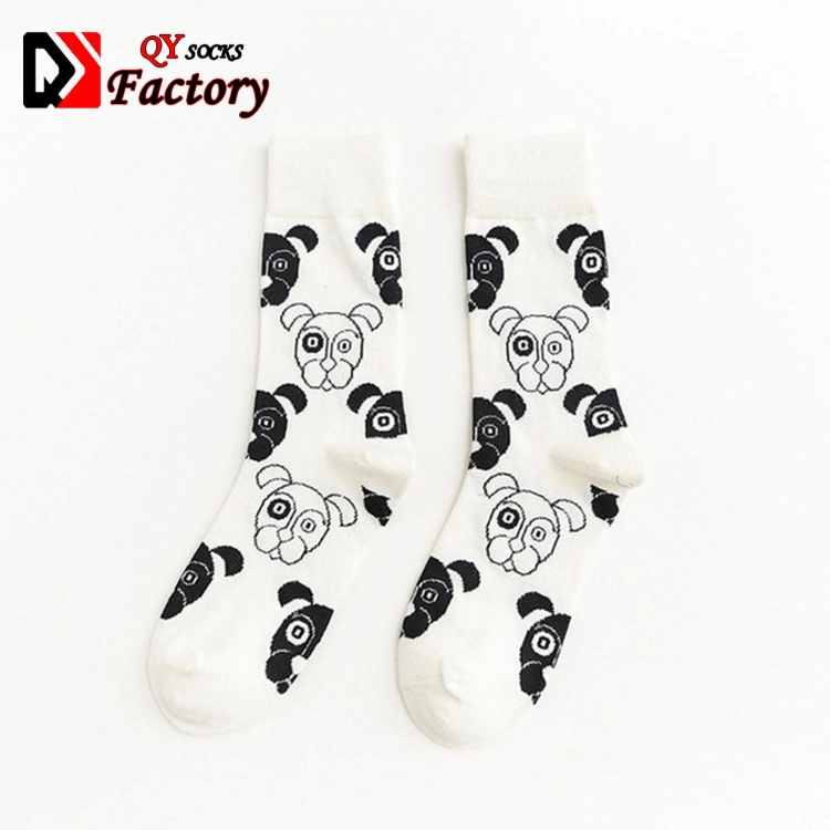 Unisex Teenager Adults Animal Cats Dogs Comb Cotton Sock