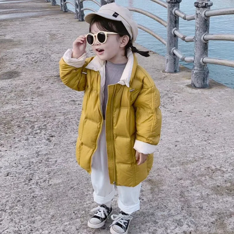 Children Wear, Kids Wear, Kids Clothes, Children Clothes, Children Clothing. Winter Girls' New Style, 95% Down, Fashionable Children's Down Jacket,