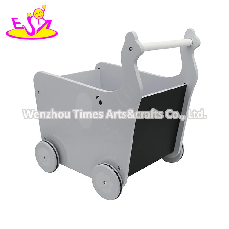 New Original Design Animal Push Walker Wooden Baby Trolley Walker for Preschoolers W16e097