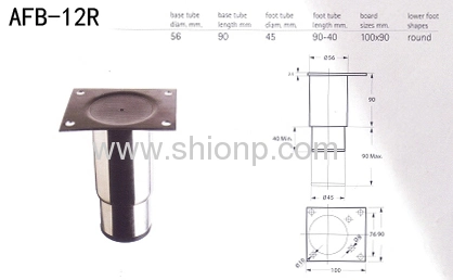 Stainless Steel Round Adjustable Leg Adjustable Feet with Height Adjustment