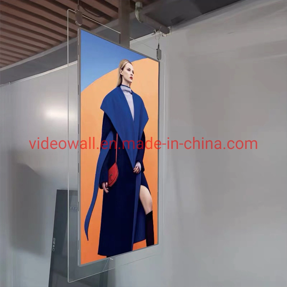 ultra slim Android OS double sided floor stand advertising display digital signage