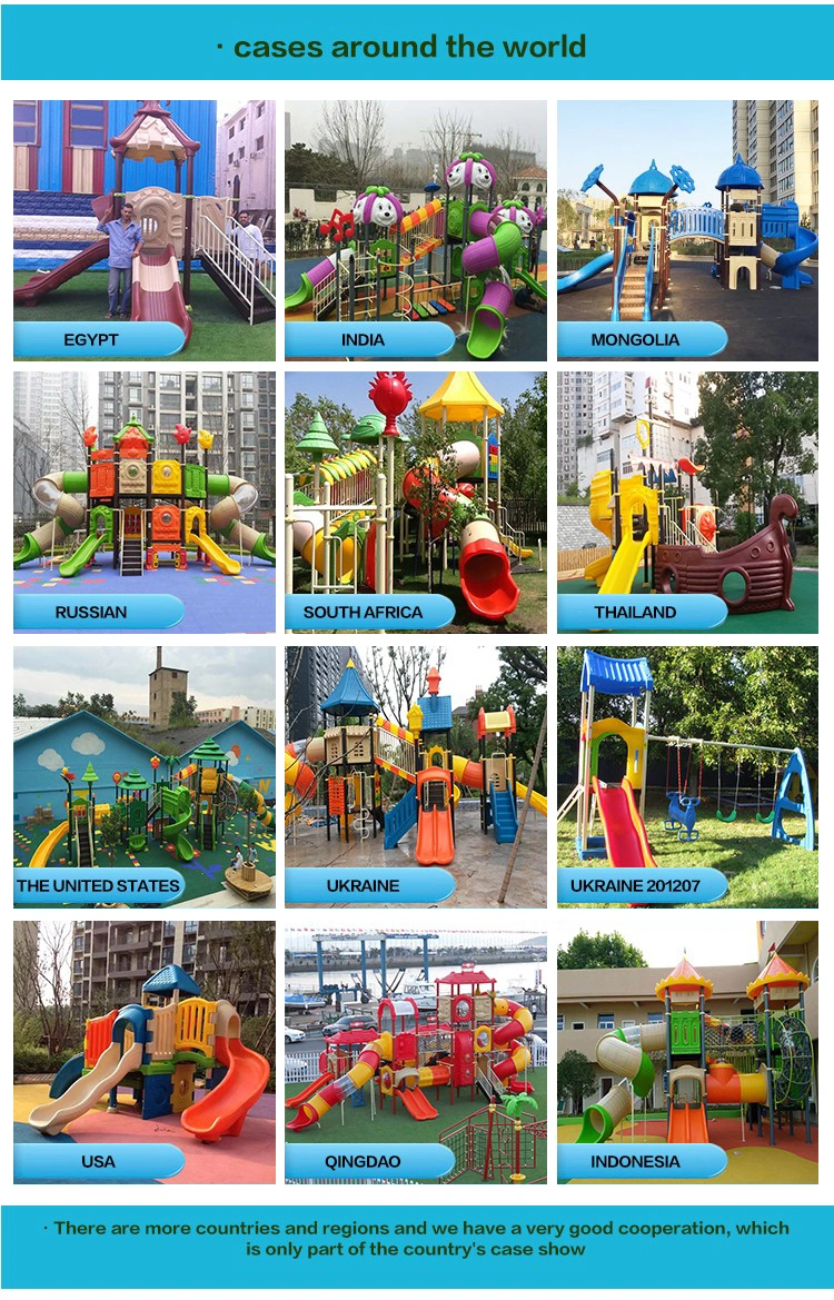 Outdoor Play Gym Commercial Kids Slide PE Board Outdoor Playground for Children