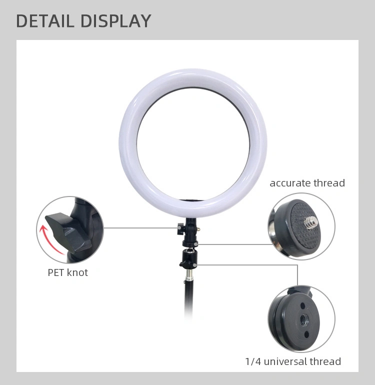 Studio Ring Light Fashion White LED Wedding Makeup Youtube Art Power Item Tripod Live Fill Light