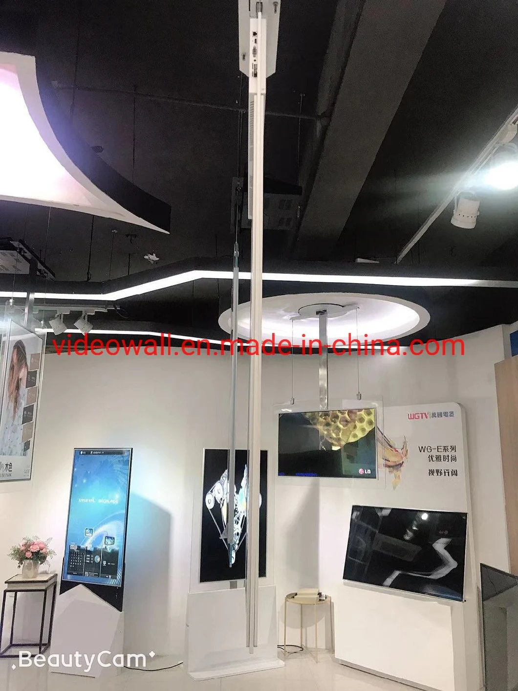 ultra slim Android OS double sided floor stand advertising display digital signage