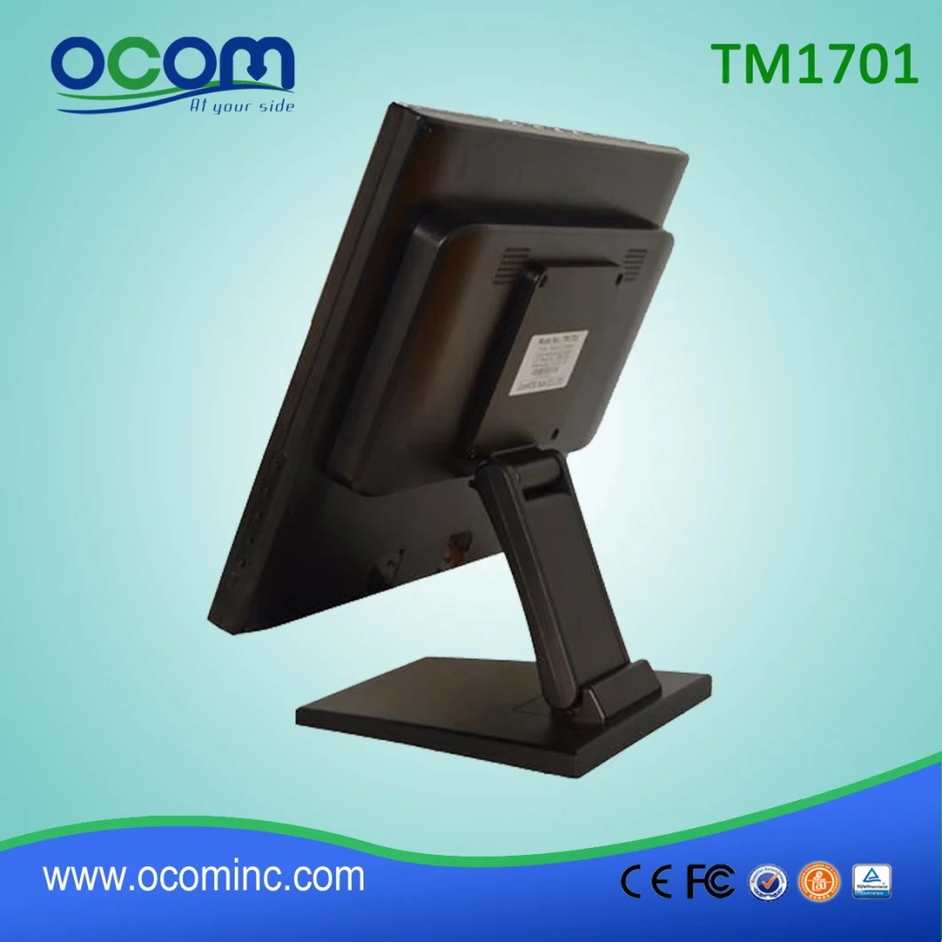 TM1702 17'' Touch Screen LCD Display with Folding Base