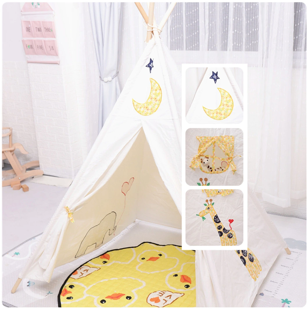 Girls and Boys Large a Frame Kids Discovery Canvas Teepee Children Play Tent