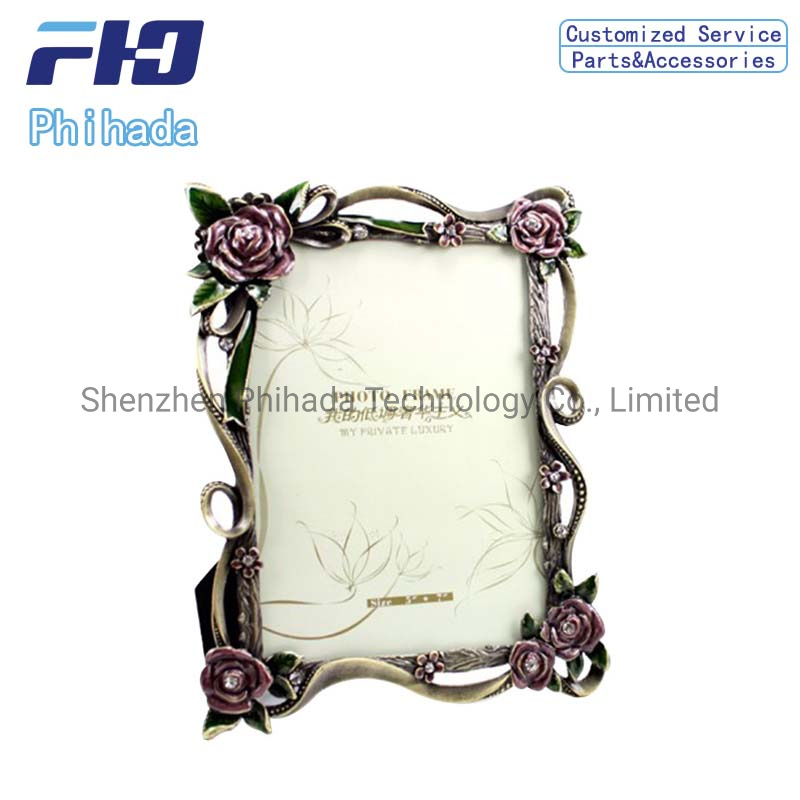 Diamond Frame Stainless Steel Aluminum Alloy Frame Customized European Retro Metal Frame