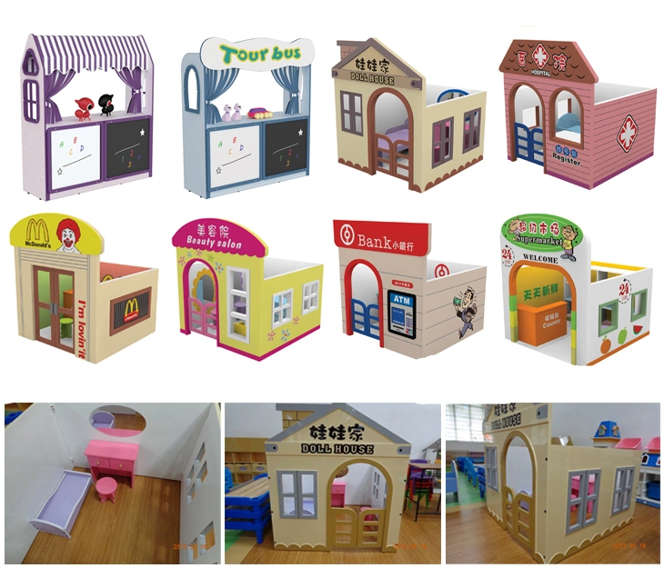 Kids Toys Plastic Playhouse Toys for Kids, Kids Indoor Play Cubby House for Sale