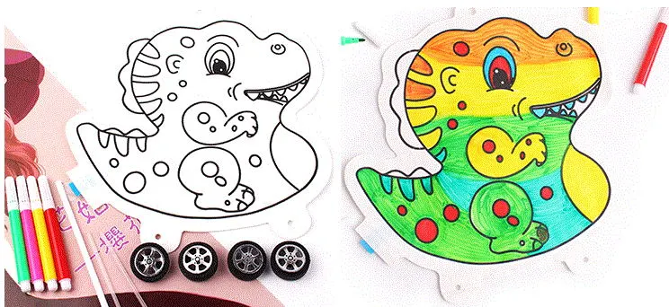 Popular DIY Inflatable Children Educational Graffiti Painting Baby Toys