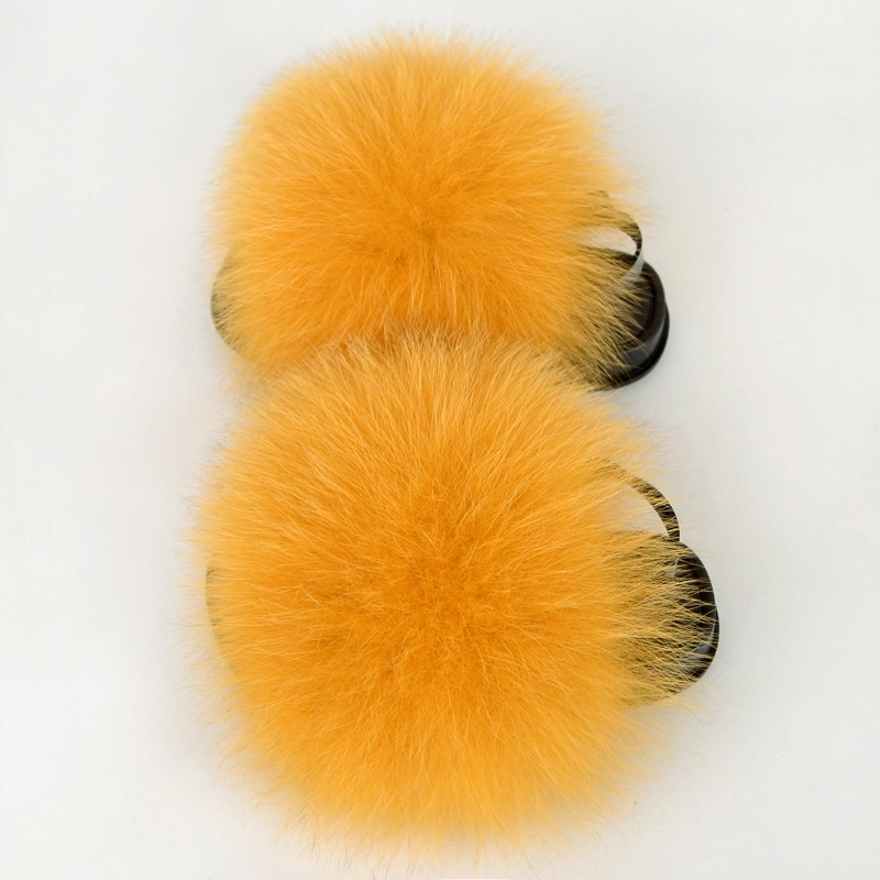 Kids Fur Slides with Back Strap, Wholesale Fur Slippers for Kids, Kids Fur Slides