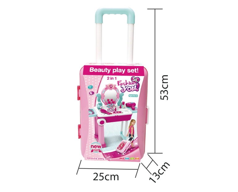 Amazon Kid Beauty Salon Toy Princess Dresser Pretend Makeup Toy Plastic Girl Play Set