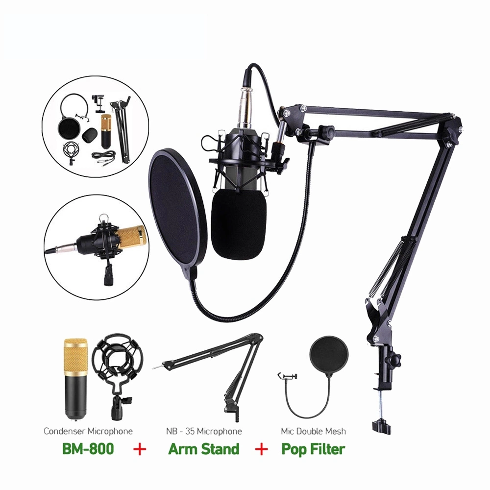 High Quality Portable Professional Studio Recording Microphone Set Condenser Microphone