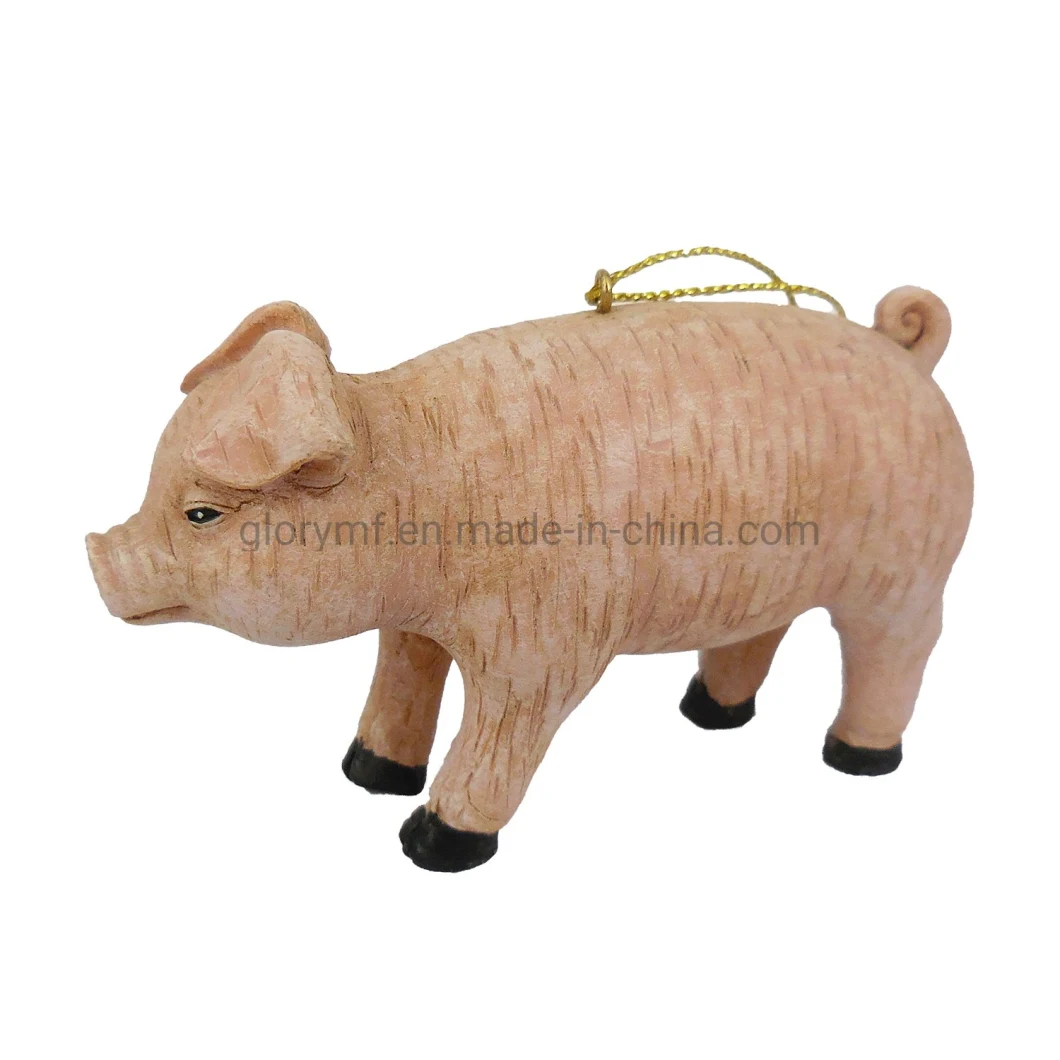 Animal Pig Craft Model Resin Action Figure Toys for Kids