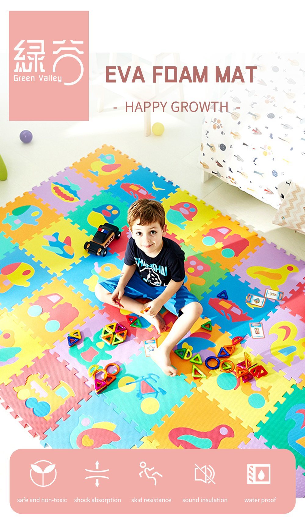 Art Taekwondo EVA Foam Interlocking Floor Mats