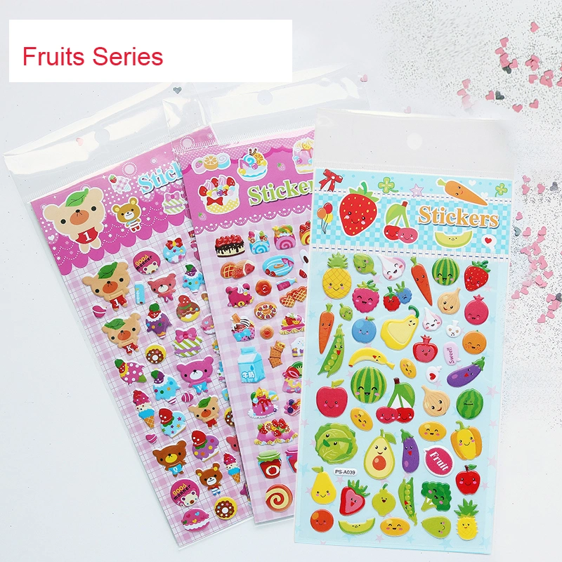 Wholesale Cheap Baby Kids Cute Smiley Face Puffy Foam Craft Sheet Sticker Factory