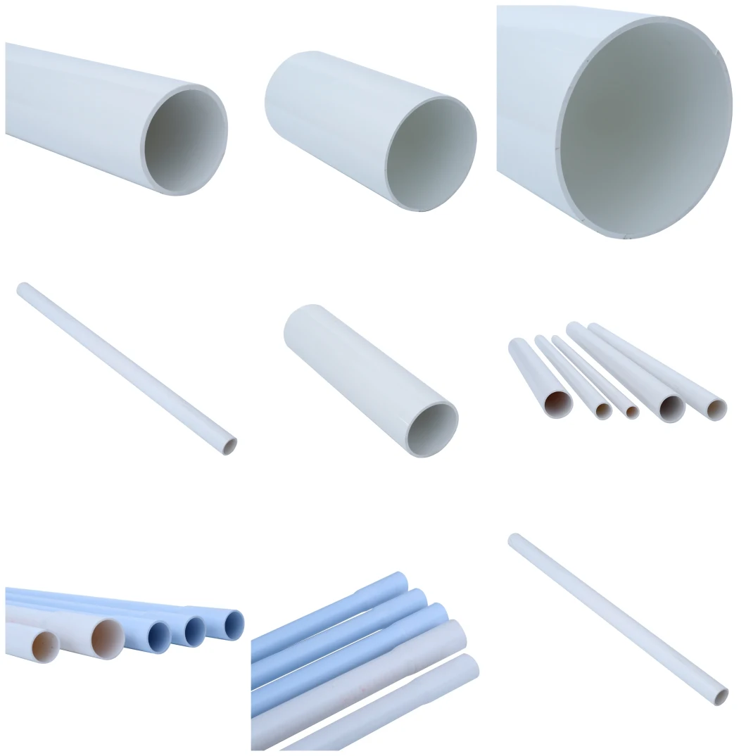 China Factory Electrical Pipes PVC Conduit UPVC Wire Cable Pipes