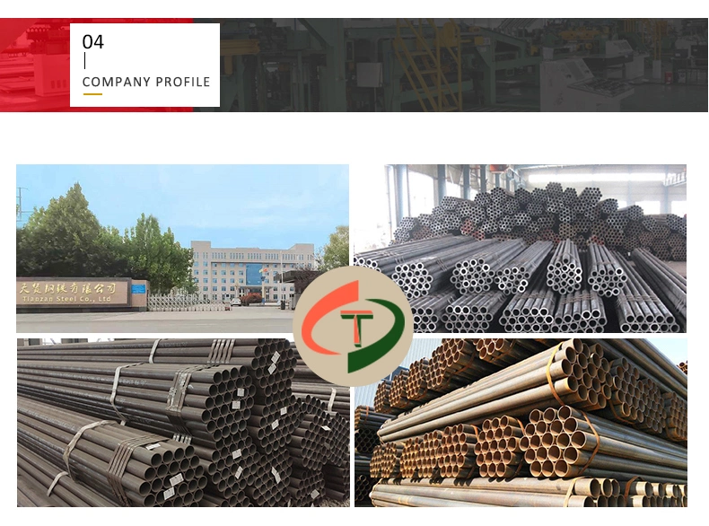 ASTM A53 Sch40 Black Iron Ms Steel ERW Carbon Pipe Spiral Welded Steel Pipe
