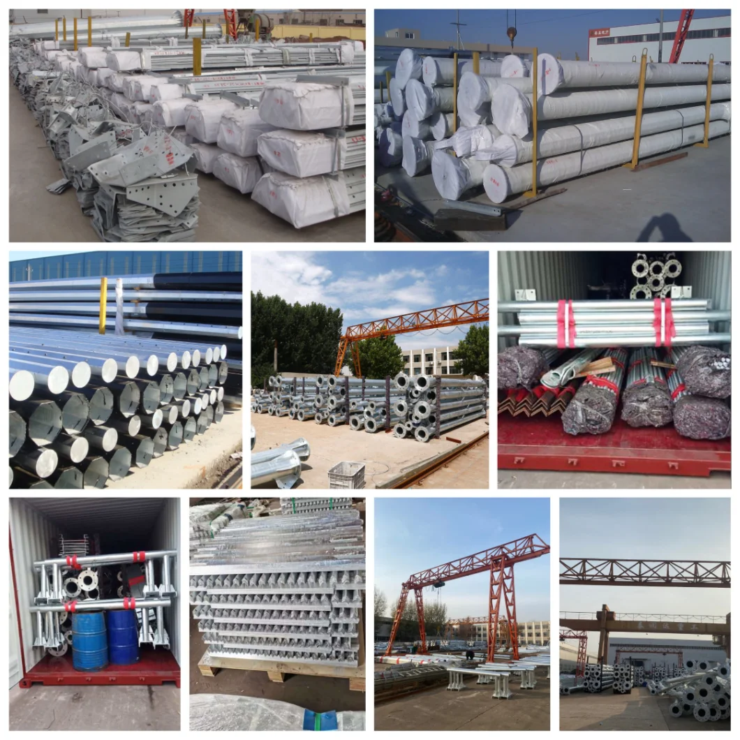 Electric Power Transmission Galvanized Angle Steel Tower