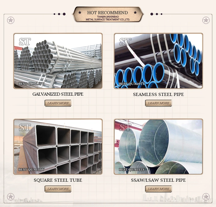 Greenhouse and Fence Post Galvanized Schedule Xxs A53 Carbon Steel Pipe
