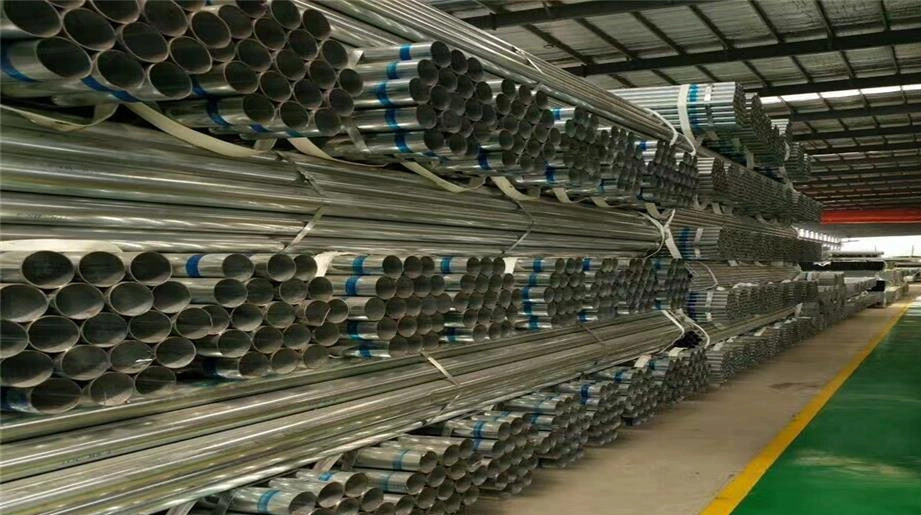 Pre Galvanized Pipe 2 Inch Schedule 40 Steel Round Pipe, Diameter 60mm Thin Wall ERW Welded Steel Pipe