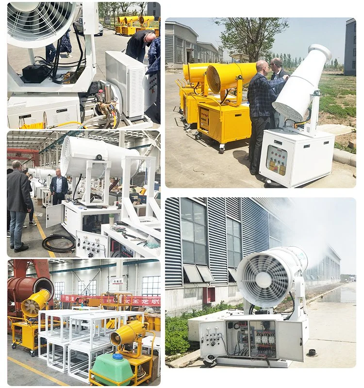 80m Industrial Low Price Mobile Dust Removal Fog Cannon