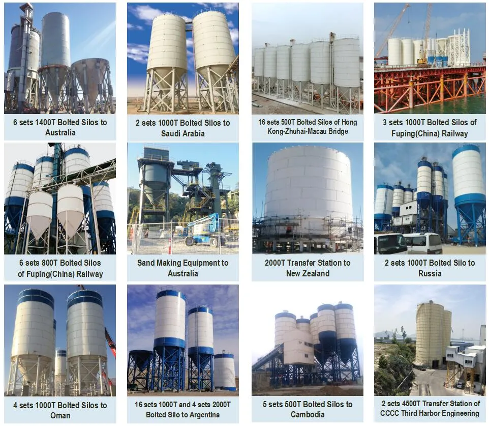 Factory Price Steel Cement Silo Used in Cement Grinding Plant