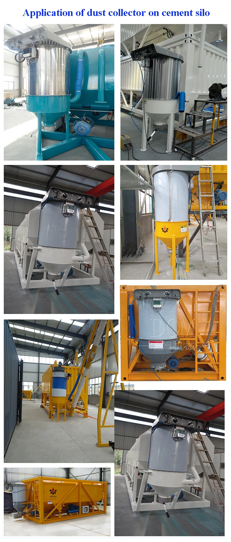 Portable Dust Collector Silo Top Filter for Silo with High Efficiency