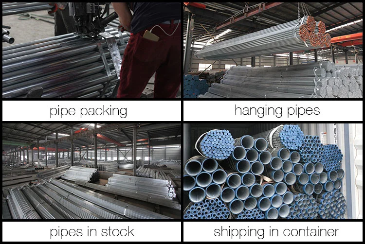 Schedule 40 50mm 100mm Diameter Rectangular/Square/Round Welded Pre Galvanized Steel Tube