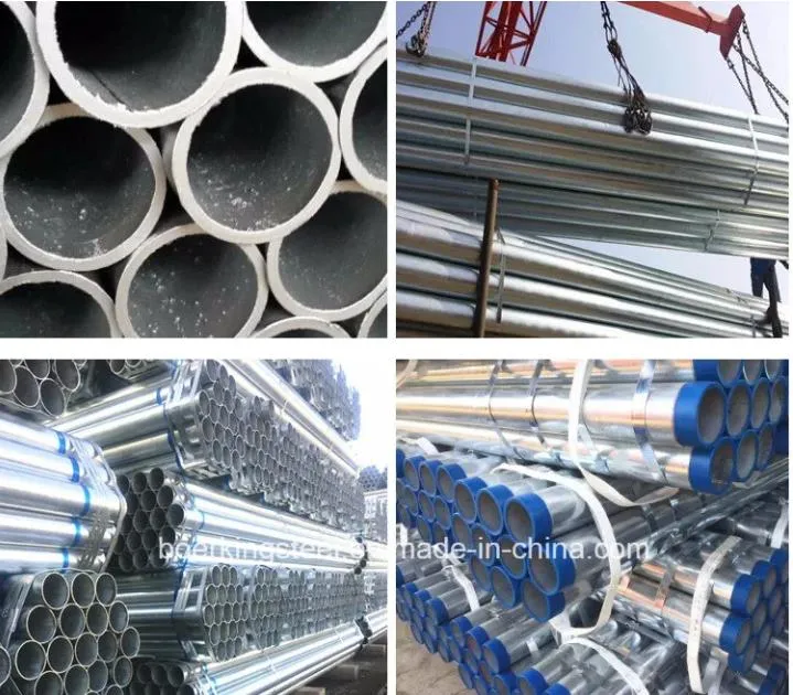 Thread Hot Dipped Galvanized Steel Pipe/Pre Galvanized Round Pipe/Gi Pipe