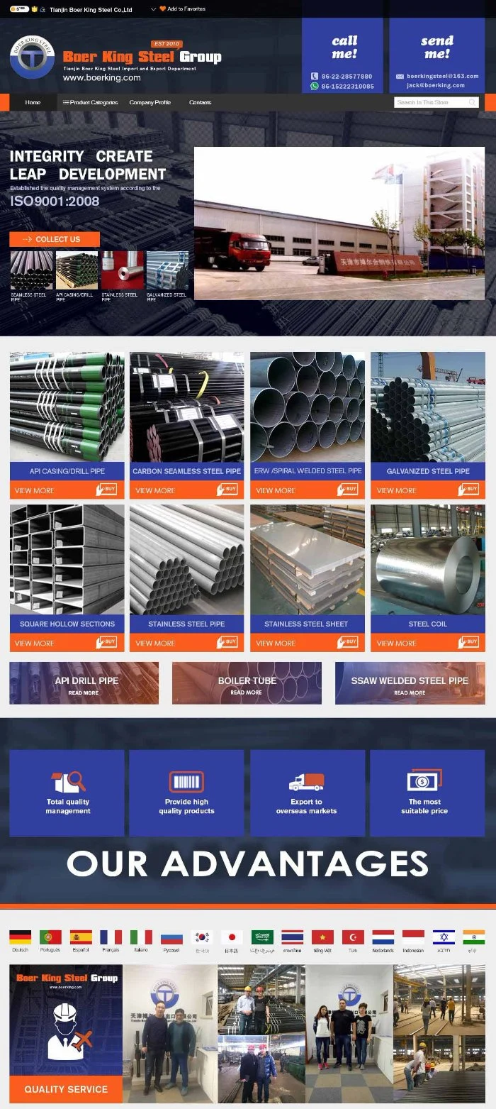 Thread Hot Dipped Galvanized Steel Pipe/Pre Galvanized Round Pipe/Gi Pipe