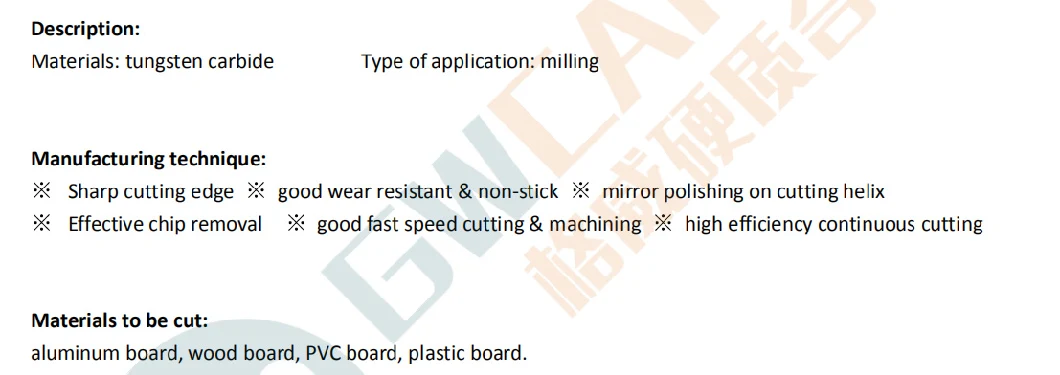 Gw Carbide-Solid Tungsten Carbide Single Flute Milling Bit