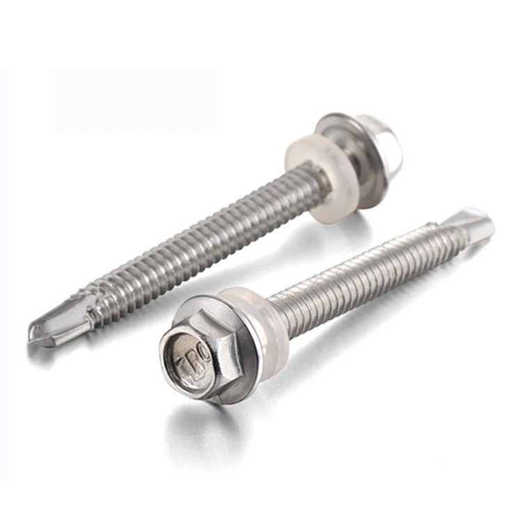 Phosphated Hex Head Self Drilling Screw/ Roofing Screw Thex Head Self Drilling Screw/ Roofing Screw Tek Screw Drill Point Ek Screw Drill Point Screw EPDM Washer