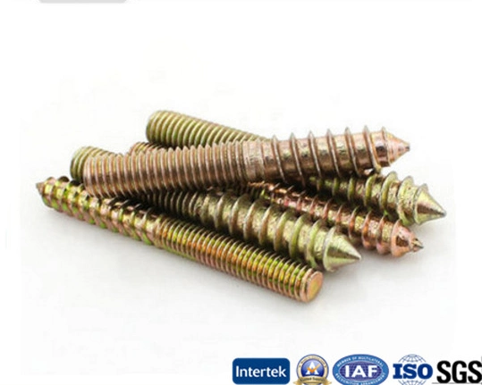 Galvanized Double Threaded Dowel Hanger Bolt Wood Screw