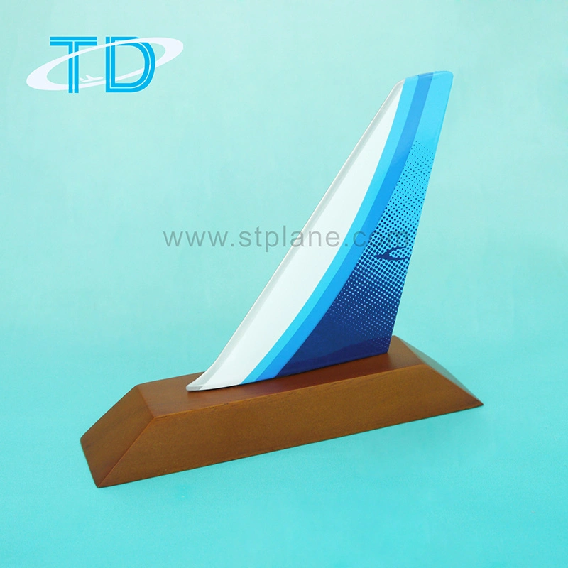 Airplane Tail Model Resin Craft Anniversary Gift for Company