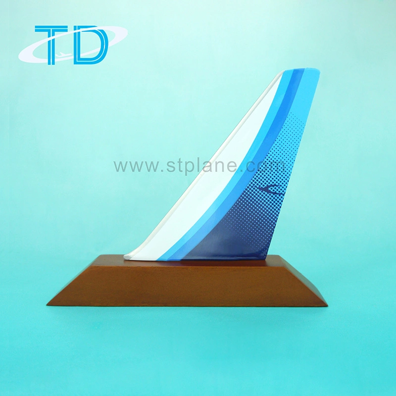 Airplane Tail Model Resin Craft Anniversary Gift for Company