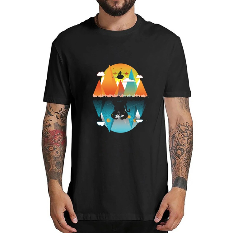 Hunter & Hunter Creative Animation Digital Print T-Shirt Short Sleeve