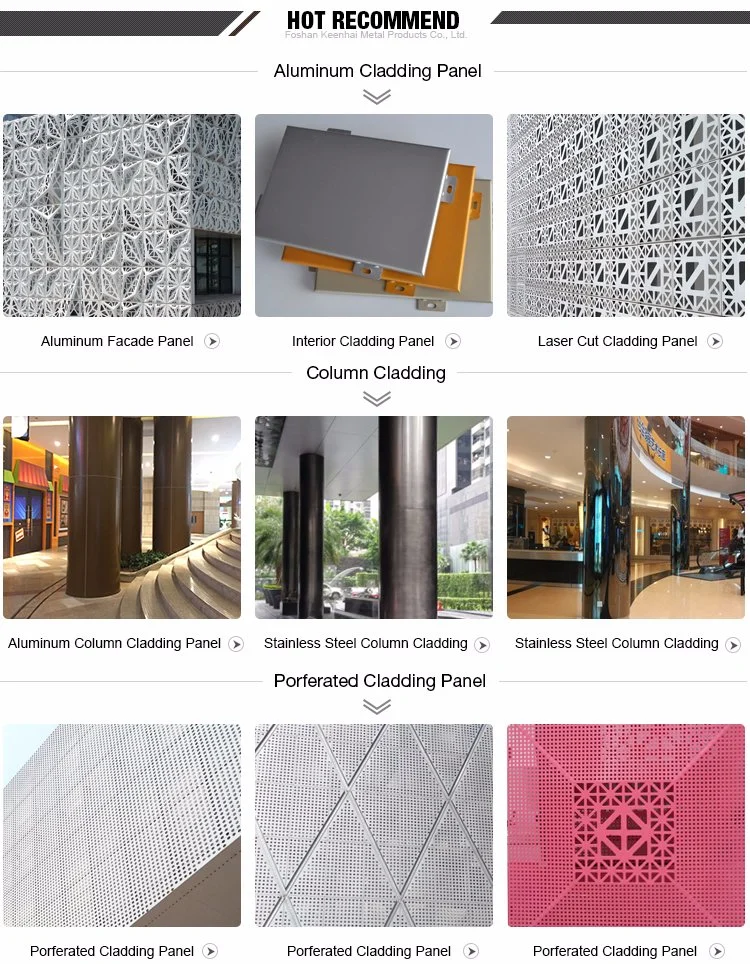 Architectural Laser Cut Aluminum Interior Wall Panel (Keenhai-Wall Cladding Panel-001)