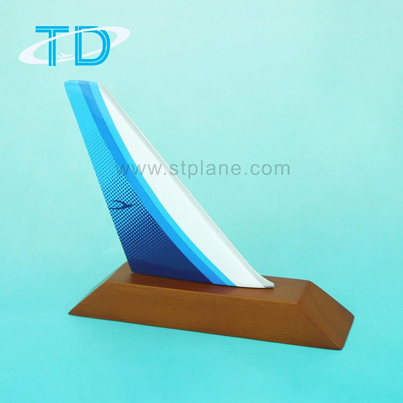 Airplane Tail Model Resin Craft Anniversary Gift for Company