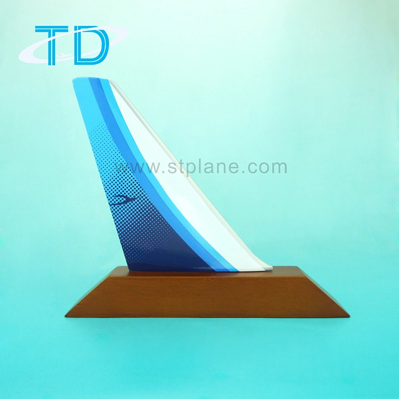 Airplane Tail Model Resin Craft Anniversary Gift for Company