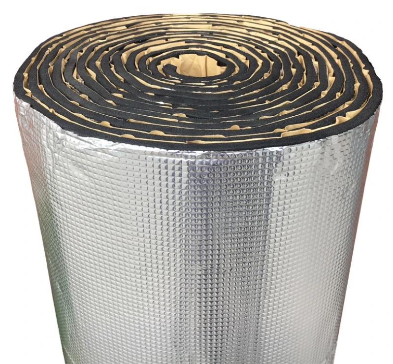 Fire Resistant HVAC Adhesive Insulation Foam Rubber Sheets