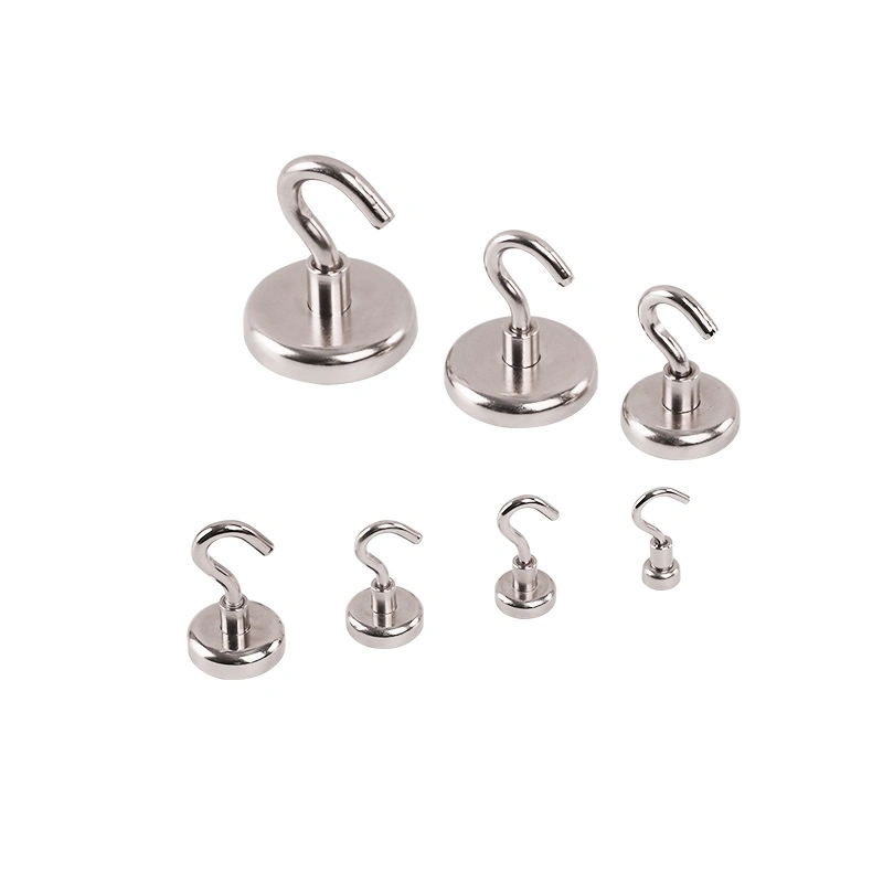High Performance Neodymium Pot Magnet with Detachable Hook