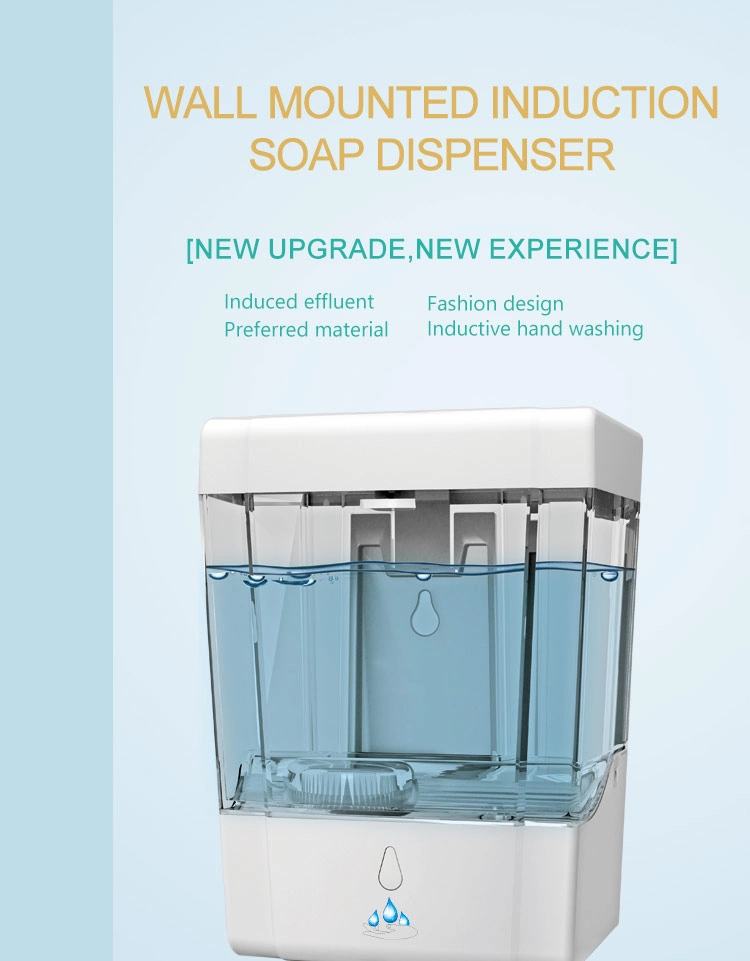 Automatic Soap Dispenser 600ml Transparent Alcohol Spray Gel Hand Sanitizer Dispenser Automatic Dispenser Sensor Dispenser