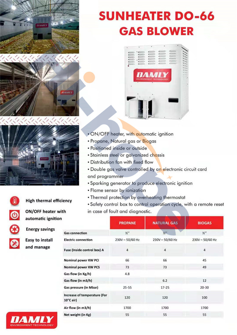 Auto-Control High Quality Poultry Farming Space Gas Blower Heater