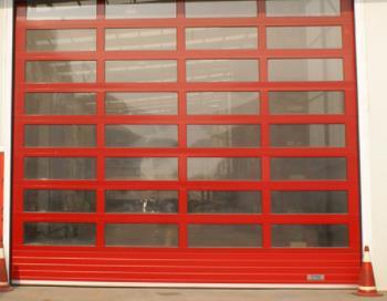 Factory Price Residential Automatic Iron Glass Sectional Garage Door