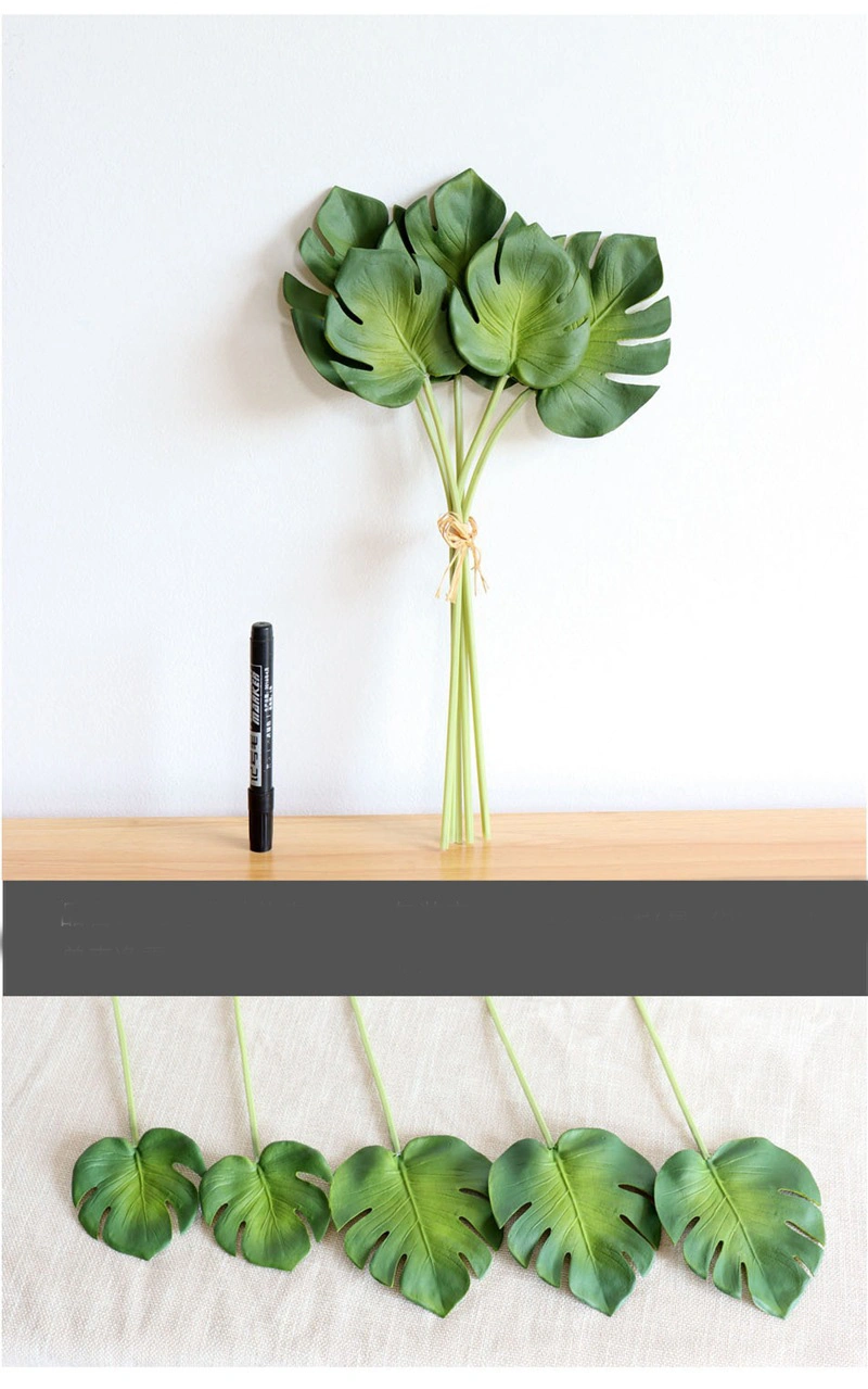 Artificial Palm Leaves with Faux Stems Tropical Plant Leaves for Party Beach Table Leaves Decoration