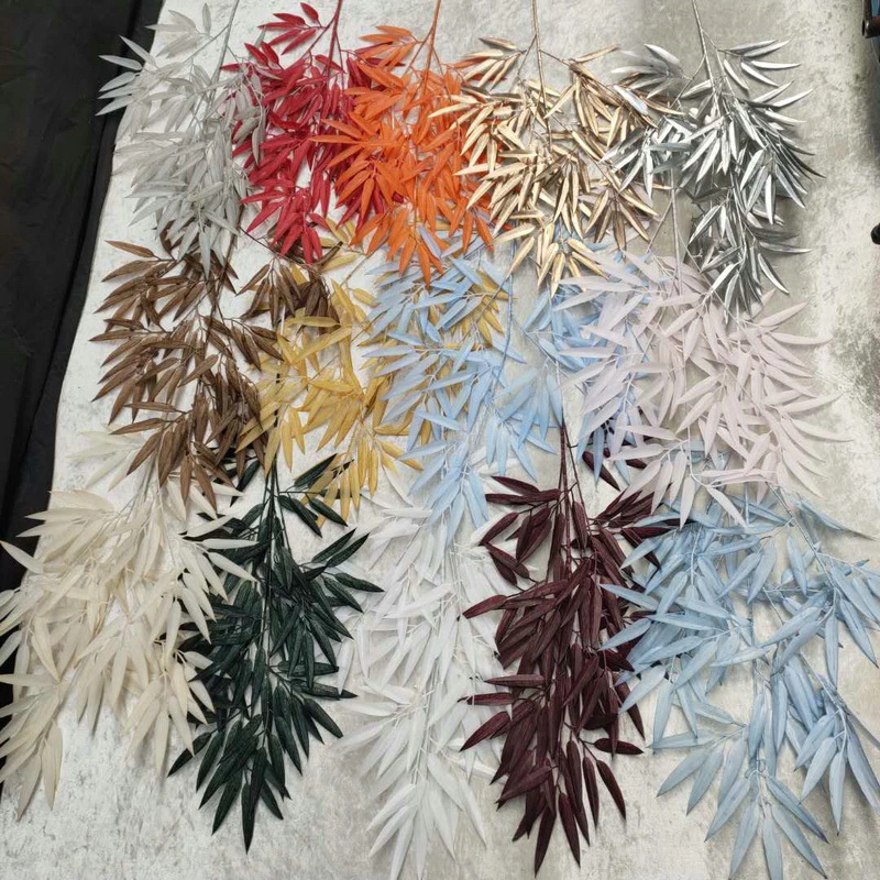 Fashion Decorative Artificial Bamboo Plants Leaves/Plastic Bamboo Leaves/Bamboo Leaves